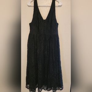 Torrid Midi Lace Button-Front Dress